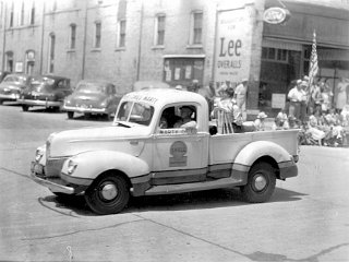 Marty Oil Co. truck in Monticello parade.